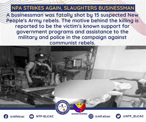 timothy chan jakol|Businessman shot dead by 15 suspected NPA .